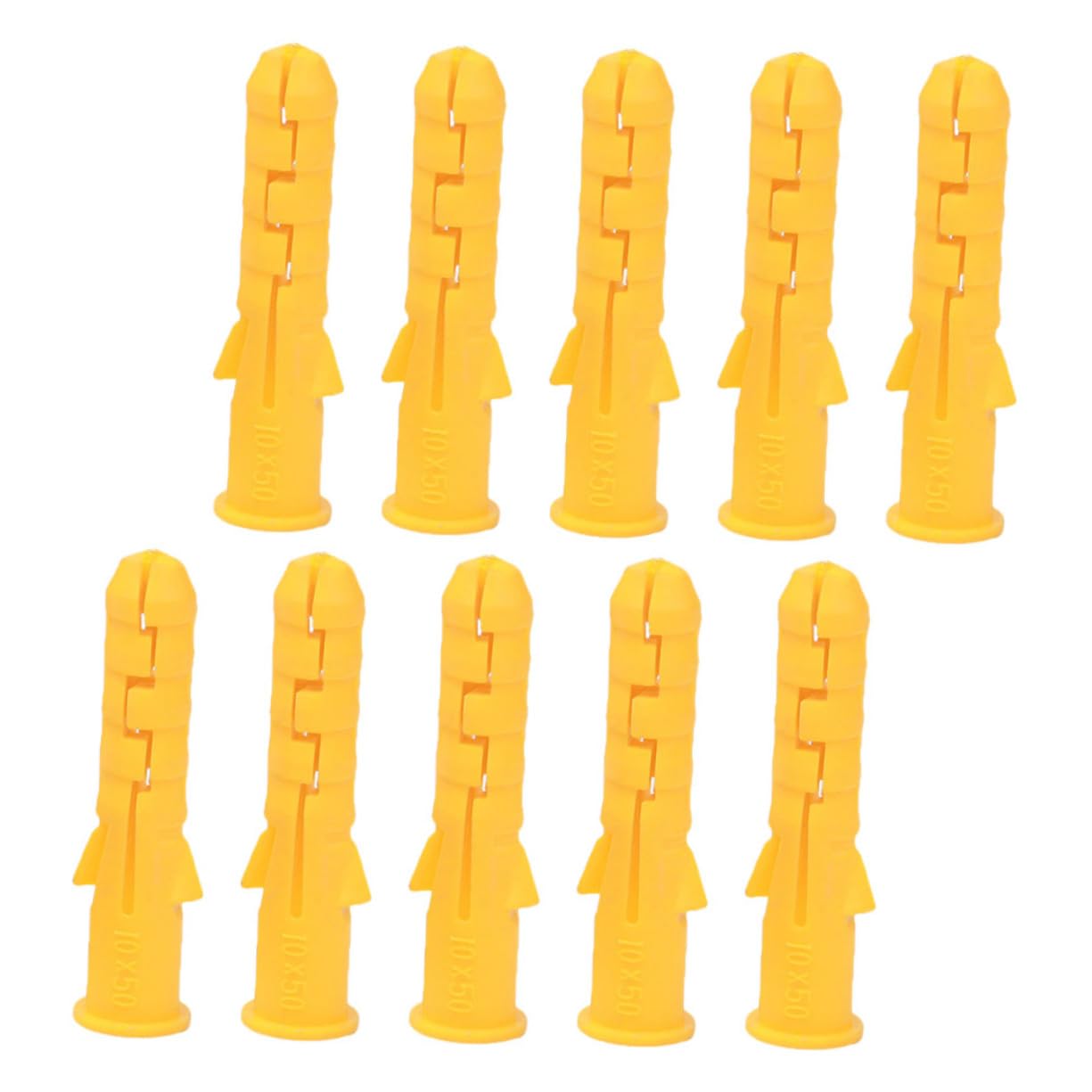 ERINGOGO 200Pcs Ribbed Plastic Expansion Tube for Drywall Maintenance Wall Anchors for Secure Fixing Heavy Duty Plastic for Cabinets Mirrors Frames High Elasticity