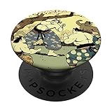 Sumo Fighter Kirschblüten-Garten, japanischer Kampfkunst-Stil PopSockets mit austauschbarem PopGrip