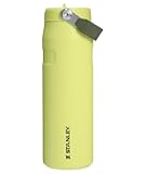 Stanley IceFlow Flip Straw 2.0 Water Bottle 24 oz | Built-In Straw for Travel and Sports | Lightweight and Leak Resistant | Insulated Stainless Steel | BPA-Free | Prickly Pear