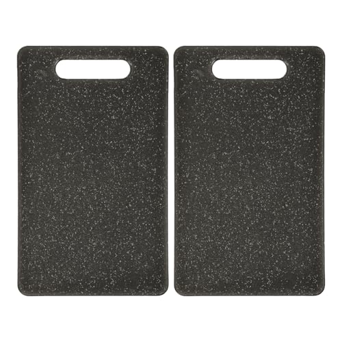 Wanmu 2 Stück Schneidebretter Kunststoff, 25 x 15 cm Schneidebrett Schneidbrett Frühstücksbrettchen Spülmaschinenfest für Camping Lebensmittel Obst