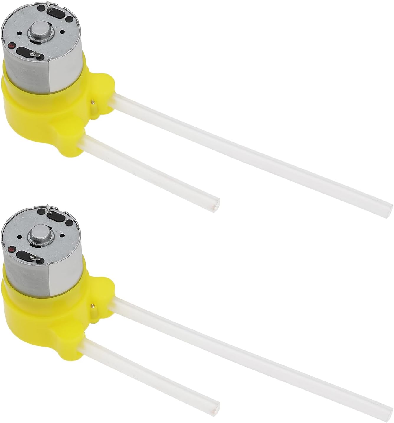 ECSiNG 2pcs 60ml/min 12V Peristaltic Pump DIY Small Liquid Dosing Pump Suitable for Aquarium Soap Dispenser Hand Sanitizer Lab Analysis Experiments