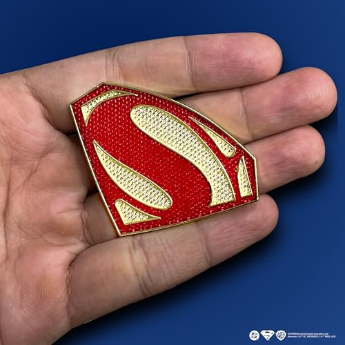 Image of Involve DC Superman Emblem 3D Metal Car Badge- Stylish Logo for Cars & Bikes | Official Licensed DC Merchandise from Warner Bros | Emblems | Trunk Rear Fender | Car Decals