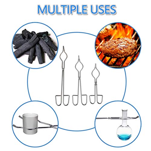 ULTECHNOVO PinÃ§as para Cadinhos de 3 PeÃ§as E PinÃ§as para Copos de AÃ§o InoxidÃ¡vel PinÃ§a para Fr