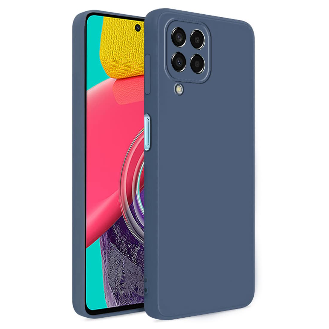 Amazon Brand- Solimo Basic Case for Samsung Galaxy M53 5G (Silicone_Deep Blue) (B09YDN1RQT) Amazon Price History, Amazon Price Tracker