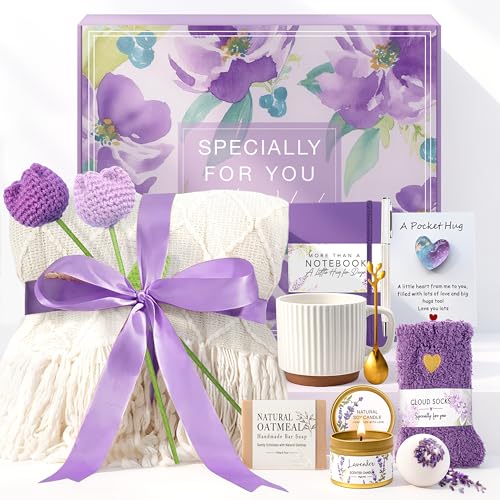 Birthday Gifts for Women, Get Well Soon Self Care Gifts Baskets for Women, Thinking of You Gifts for Woman Mom Best Friend Sister Grandma Her Wife