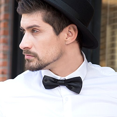 Kajeer 6Pcs Men's Bow Tie For Wedding Party - Solid Color Adjustable Pre Tied Bowties (Royal Blue) #TOP6