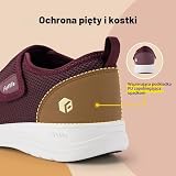 FitVille EasyTop Wings buty do chodzenia damskie V2 bardzo szerokie kapcie dla seniorów zapinane na rzepy