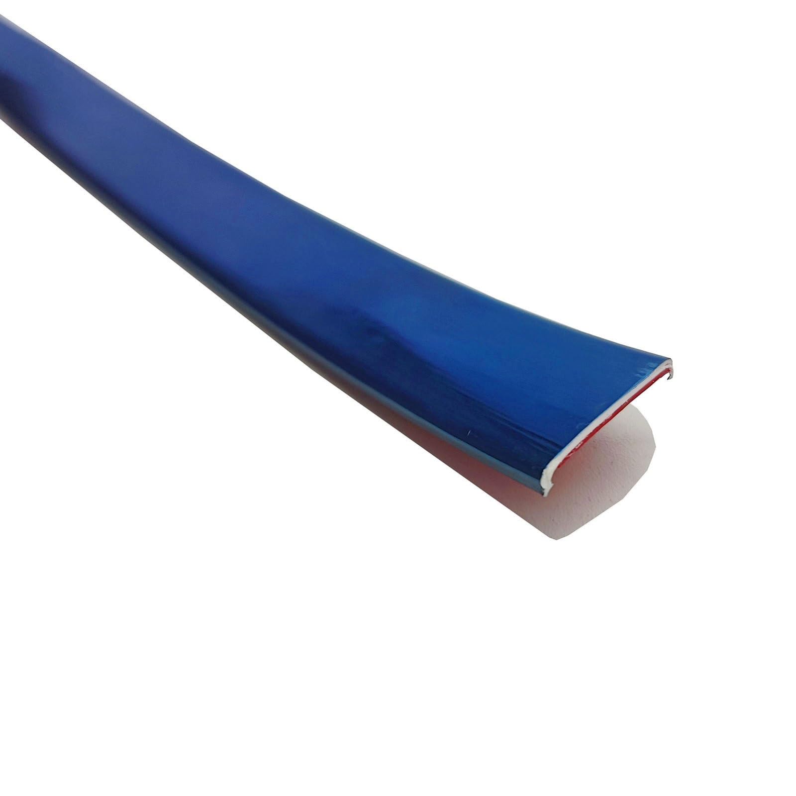 16 ft Self Adhesive U Channel Edge Banding U-Shape Edge Guard Edge Protector Strip, Corner and Edge Bumper Guards, Edge Protector for Cabinet Repair, Molding Trim Bar Edging(Royal blue,10.5mm)