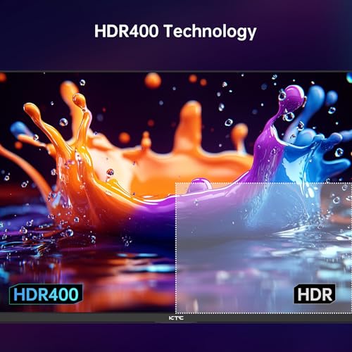 undefined KTC 27 Inch QHD Gaming Monitor, 2K 200Hz Up to 210Hz 1ms Fast IPS Computer Monitor, HDR400, 1440P with Adaptive Sync, Built-in Speakers, HDMI Displayport, Tilt Adjustment, VESA Compatible, H27T22C-3 の商品画像 3