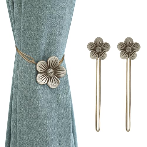 Lewondr Magnetic Vintage Flower Holdback