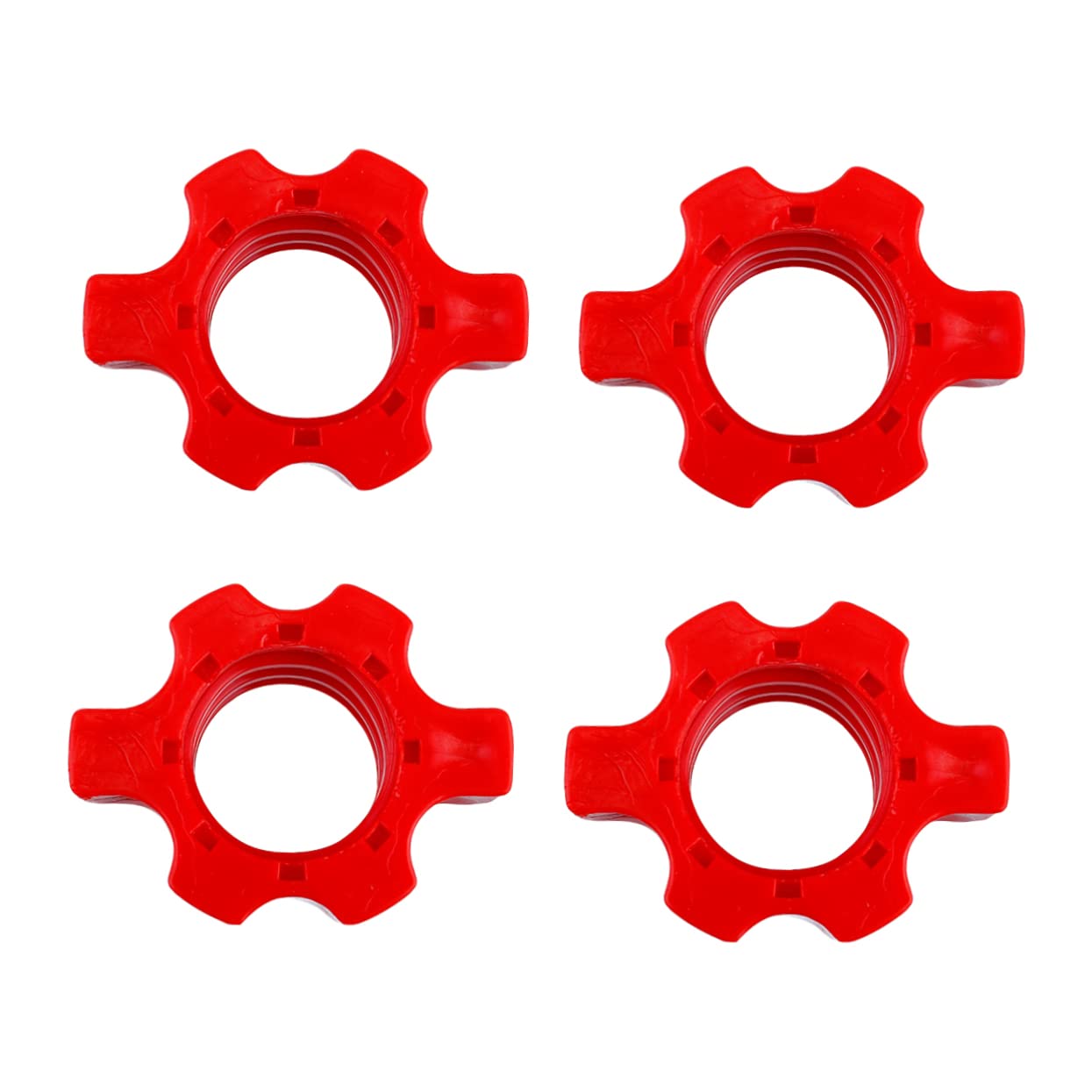 NOLITOY 4 Pcs barbell equipment supplies clip Nut nut lock pliers barbell hex nut spring clip or dumbbell bar barbell collar Hex nut major gym supplies sports household handle