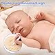 Ankündigungsschild Baby Set aus Holz mit Schwarzem Marker & Stempelkissen für Hand- und Fußabdrücke Doppelseitig Hello World Schild für Kindergarten Krankenhaus Babyparty-Andenken(Sonnenaufgang)