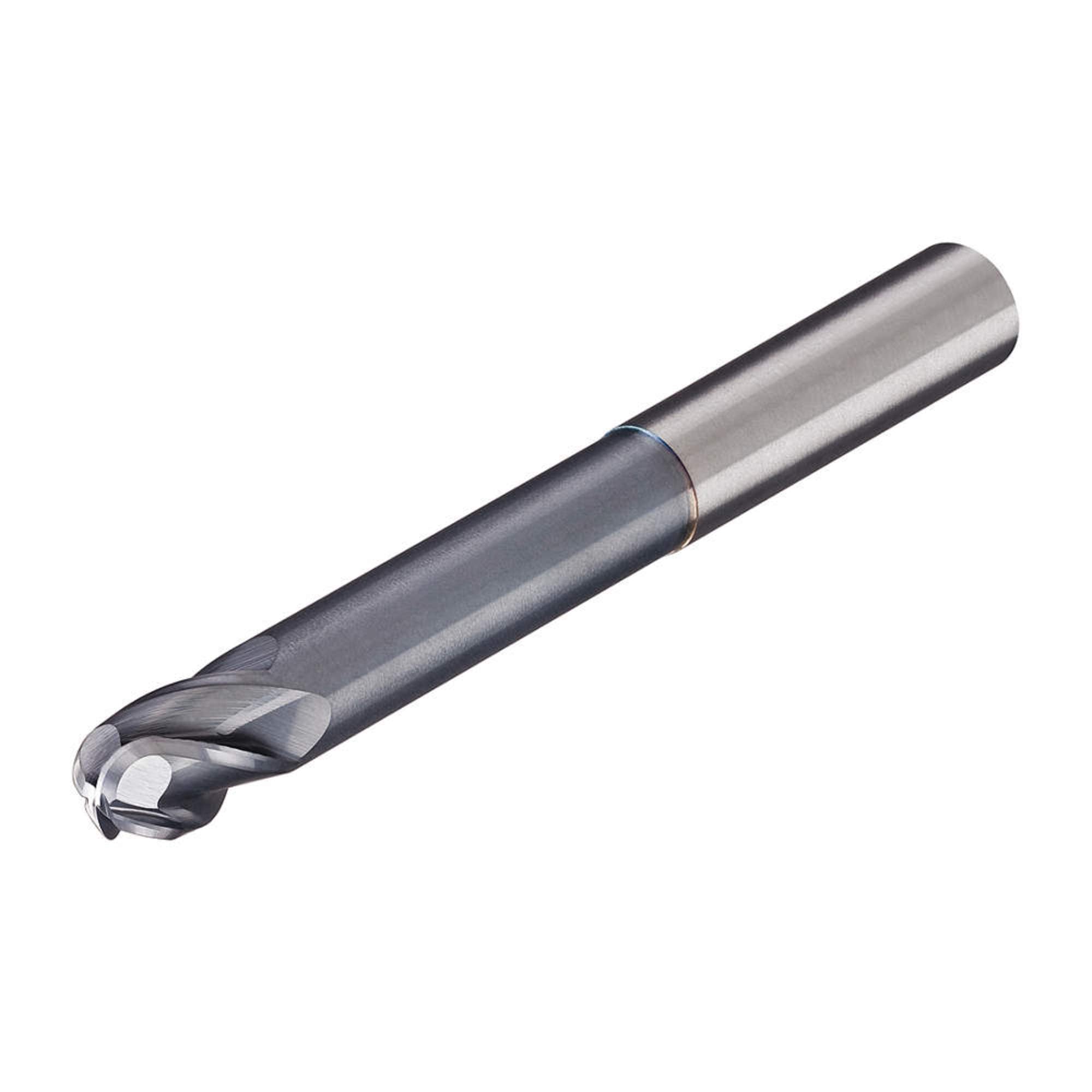Micro 100 BLR-375-4 Ball End Mill - Reduced Neck, 3/8