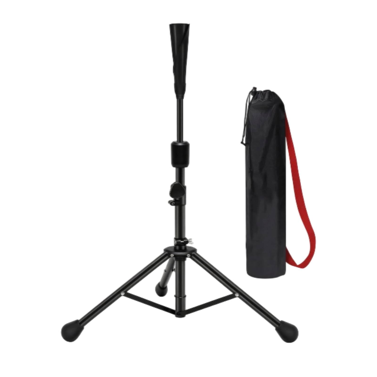 Entrenador de Béisbol tee para Práctica Ajustable Plegable con Goma Absorbente y Bolsa Adecuado para Trabajos de Bateo Mejora de Técnica Ejercicios en Gimnasio Entrenamiento Individual