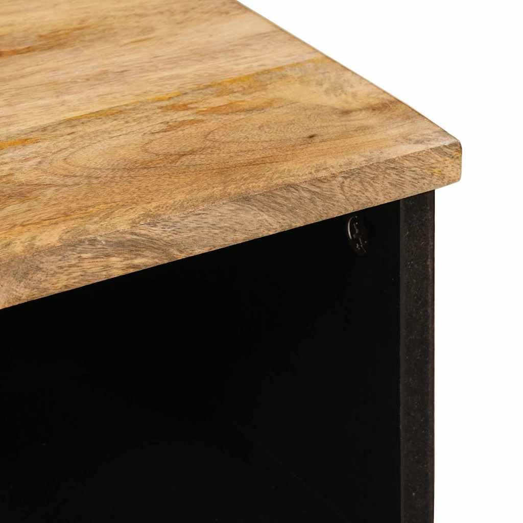 Szafka pod telewizor z litego drewna mango brązowa 70 x 33 x 46 cm