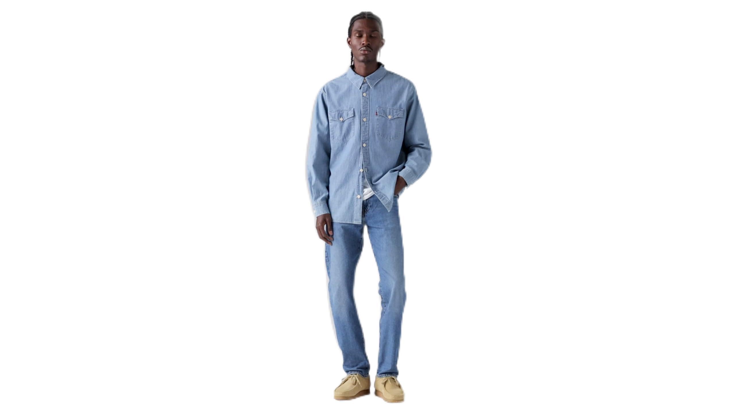Levi's Men's Jeans 502 with Stretch, Tapered Fit, Blue (Pale Moonlight LTWT), W33/L32