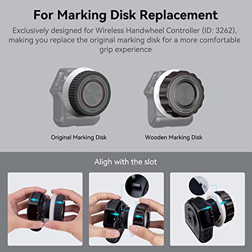 SMALLRIG Follow Focus Marking Disk (Wooden) for SMALLRIG Wireless Handwheel Controller - 4091, Black, Follow Focus Marking Disk 4091 - Image 2