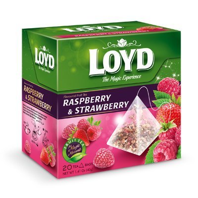 Loyd Raspberry & Strawberry Flavored Fruit Tea 2 X 20 Ct Boxes (2 ct)