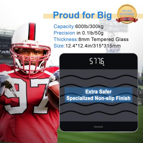 Homebuds HB908 Amazing 600Lb Smart Bathroom Scale thumb #1