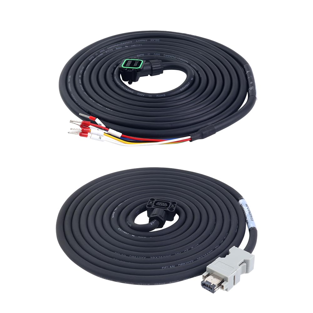 STEPPERONLINE AC Servomotor kit EtherCAT A6 Serie 400W Servomotor 3000rpm 1,27Nm mit Bremse 17 Bit Absolutwertgeber IP67 + 400W EtherCAT AC Servomotortreiber+ 3.0M Kabels