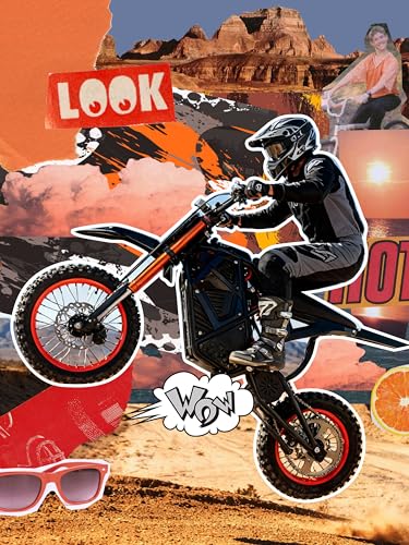 ESKUTE Electric Dirt Bike for Teens Adults, Mid-Drive Motor