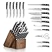 Cangshan TS Series 1020885 Swedish 14C28N Steel Forged 17-Piece Knife Block Set, Walnut