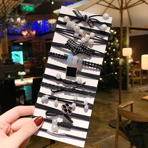 ANNACREATIONS Korean Style Multi Hair Rubber Bands For Girls & Women's 24 count (Pack of 1) - Image 3