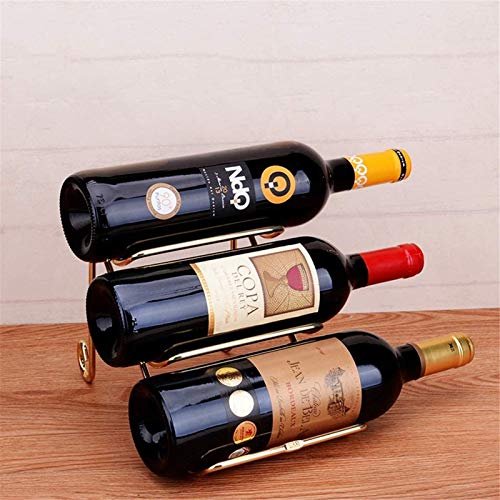 Soporte para botellas de vino de metal compacto