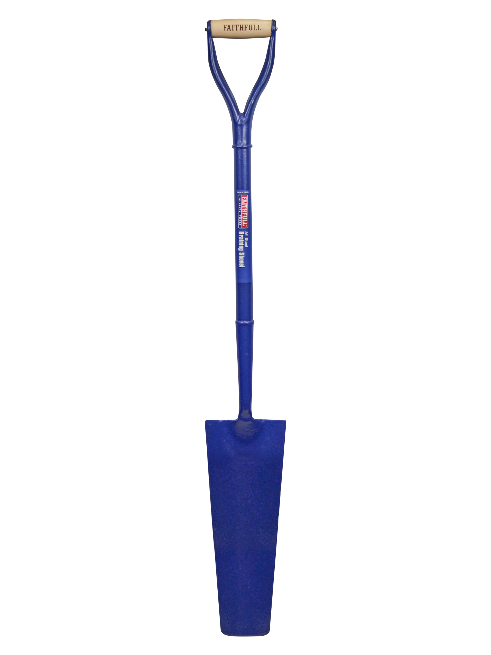 Faithfull FAIASDMYD All Steel Contractors Draining Shovel MYD Handle, Blue