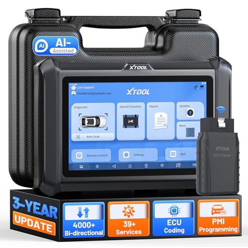 XTOOL D7W OBD2 Scanner Diagnostic Tool: 2026 Wireless Ver. of D7/D7S/D7BT, AI-Assisted Bidirectional...