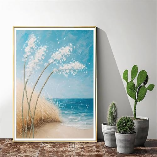 Peinture par numéro adulte plage 100x130cm pour réussir vos toiles