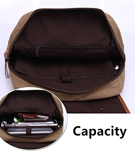 Aidonger Unisex Vintage Canvas Casual Backpack Coffee | Desertcart Aruba