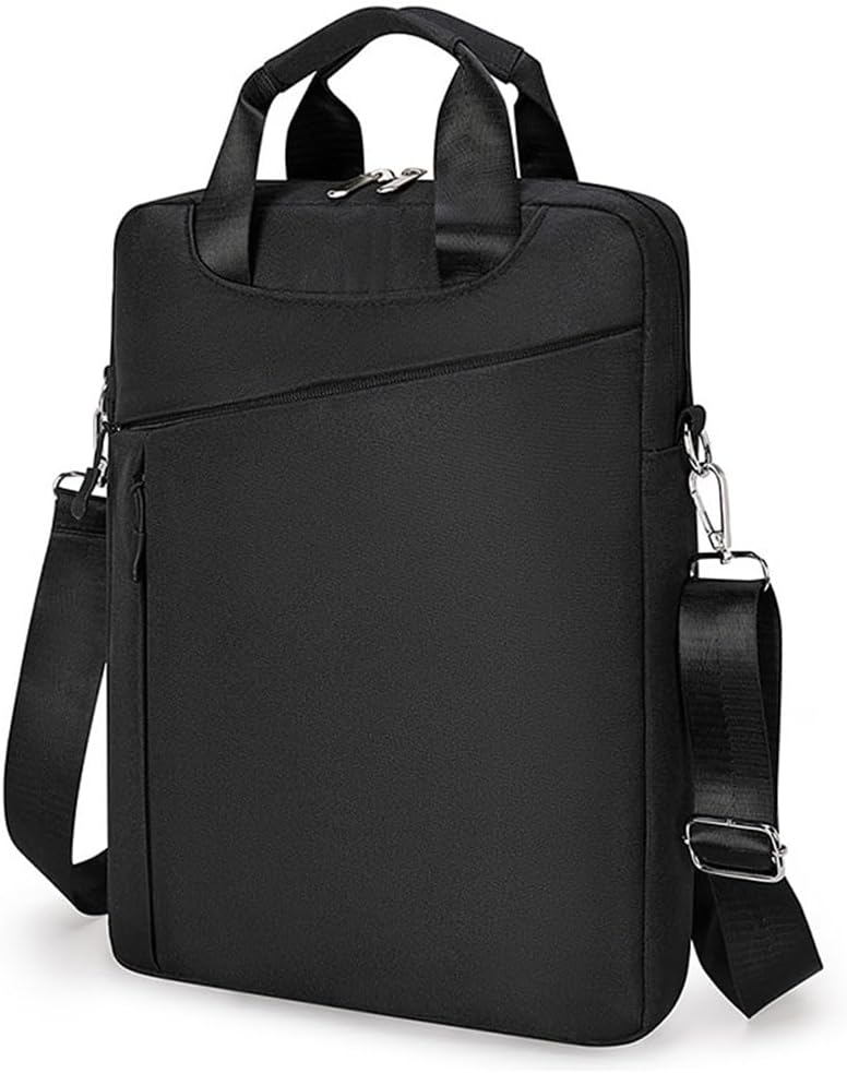 simcoo Laptop Bag Case 14.1 inch for Women Men, Laptop Sleeve 13.3 inch Computer Bag Briefcase with Shoulder for MacBook Pro 13.3, HP Pavilion, Lenovo Acer ASUS Samsung, Black