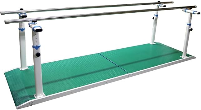 Physical Therapy Rehabilitation Parallel Bars,Rehabilitation Standing Frame, Stand Lower Limb Rehabilitation Training Equipment, Upper and Lower Limb TrainerGreen