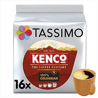 Tassimo Kenco Colombian Coffee Pods X16 (Pack of 5, Total 80 Drinks)