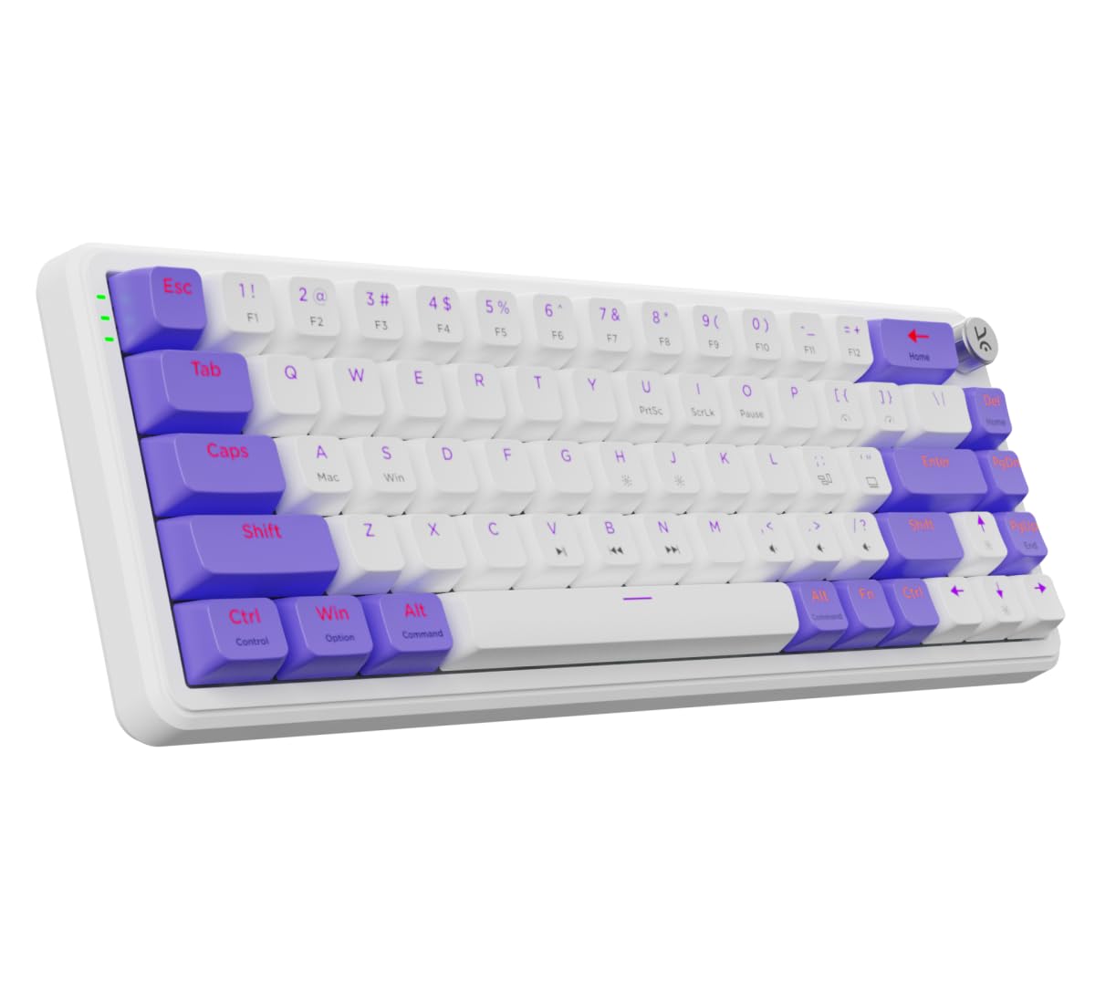 Kreo Hive RGB Anti-ghosting Gaming Keyboard | Wired Mechanical Keyboard with RGB Backlight | 5 Pin Hot-Swap | Detachable USB C Cable (White)-image-14
