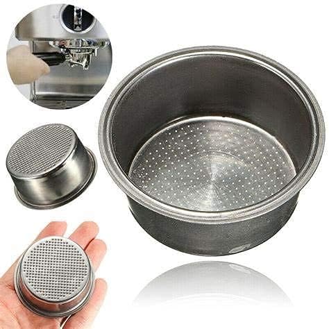 NEOUZA Espresso Coffee Bottomless Portafilter Distributor&Tamper Dual Head for 54mm Breville 870/875/878/880,Stainless Steel (Sieve Basket) - Image 4