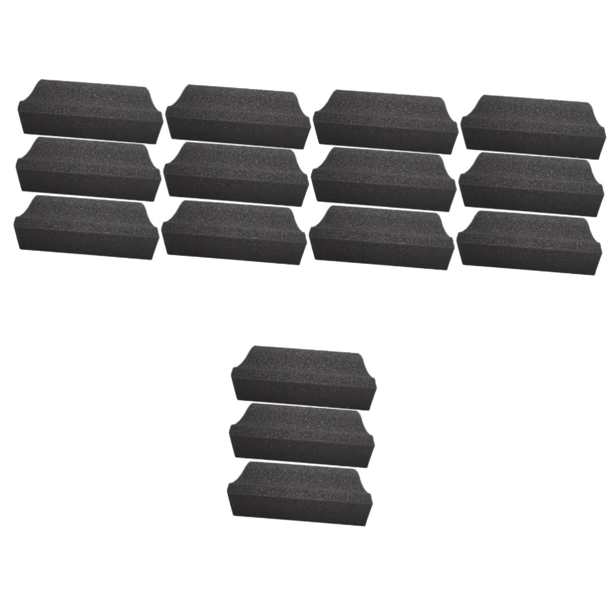 Healeved 15piezas Esponjas De Limpieza Para De Cepillos De Recorte y Recogida De Pelo Esponjas De Cabello Para Fregadero y Cara Diseño