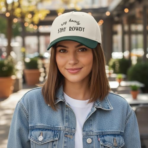 Gorra de Algodón Bicolor con Bordado Estilo Vaquero miniatura 2