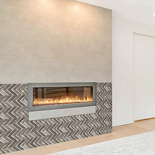 Kasaro 10-Piece Peel And Stick Backsplash, Herringbone Pattern Decorative Self-Adhesive Wall Tile For Kitchen And Bedroom, Wood+Metal Gold #TOP3