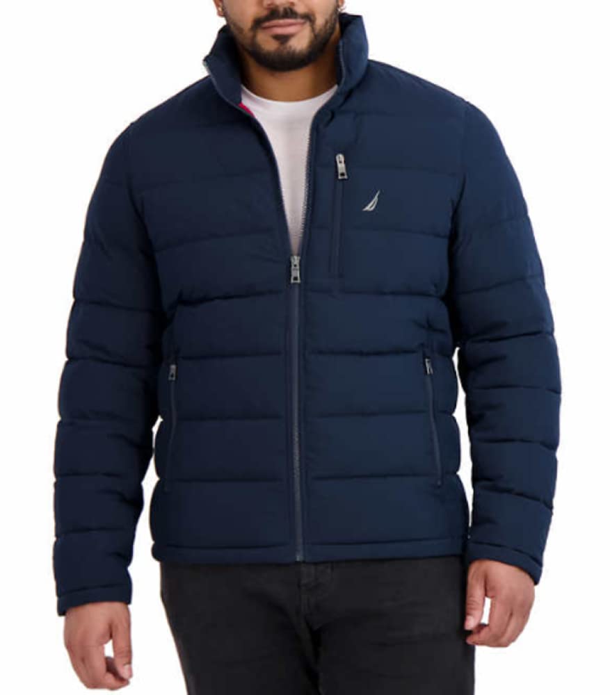 Nautica Men's Blue Quilted Puffer Jacket Extra Large