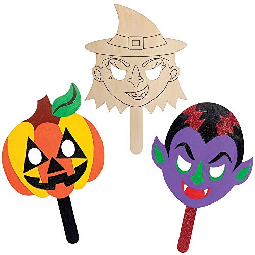 Maschere personalizzabili: Queste robuste maschere di legno sono perfette per entrare nel personaggio. Facili da dipingere e personalizzare, i bambini adoreranno l'opportunità di essere creativi.