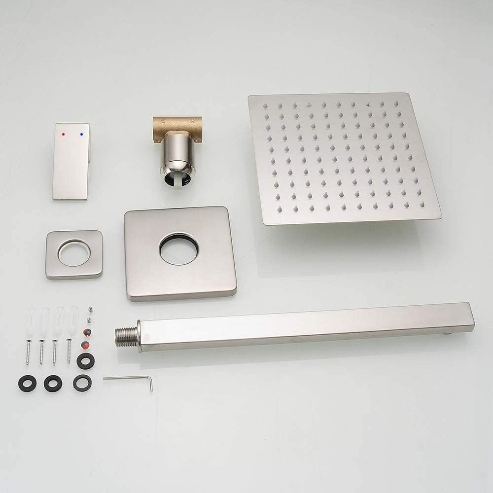 Brushed Nickel Shower Faucet - Rainfall Shower System -5 Brushed Nickel Shower Faucet - Rainfall Shower System -5