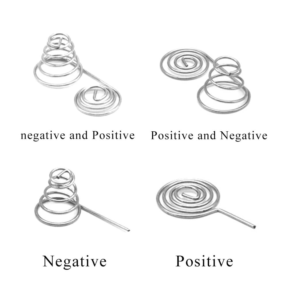 SellGood Metal Springs 5pcs AA Battery Negative and Positive Coils Spring Contact Plate Nickel Wire Spring (Size : FW-DCTHFZ9X23, Style : 5PCS)