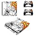TAOSENG Autocollants PS4 Slim Dragon Ball Z Skin conçus pour Playstation 4 Slim Console et 2 Skins de contrôleur