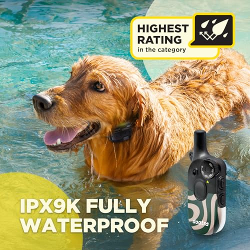 Image of Dogtra 200iQ Remote Training E Collar - 100 Levels, Tone, Vibration, 1 /2 Mile Range - Compact, Waterproof, One-Handed Control for Dogs 10 lbs+ - Lightweight Design for Daily Training - Cafe Swirl