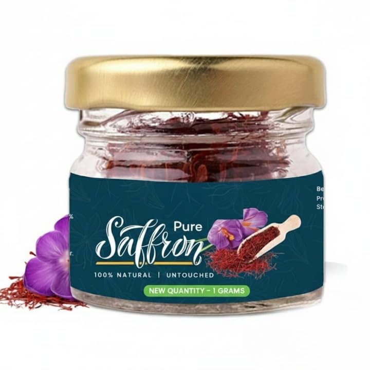 Original Kashmiri Saffron, Certified Pure Kashmiri Kesar, Untouched Grade A++Threads, Best Gift During Pregnancy For Pregnant Women 1g