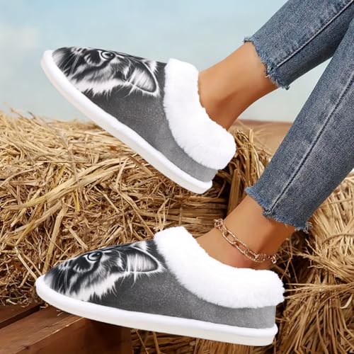 Slippers for Women Cat Memory Foam House Slippers Comfy Non-slip Bedroom Shoes for Indoor Outdoor2