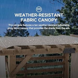 Sunjoy Cedar Pergola 10 x 11 ft. Wooden Hot Tub Pergola with Adjustable Canopy and Privacy Screen by SummerCove Sunjoy Cedar Pergola 10 x 11 ft Wooden Hot Tub Pergola with Adjustable Canopy and Privacy Screen by SummerCove