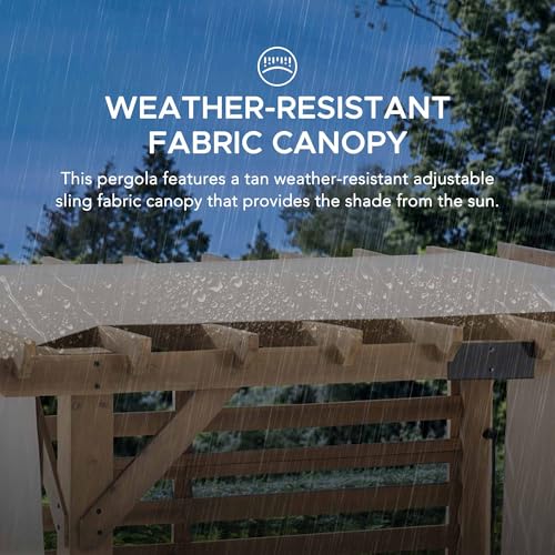 Sunjoy-Cedar-Pergola-10-x-11-ft-Wooden-Hot-Tub-Pergola-with-Adjustable-Canopy-and-Privacy-Screen-by-SummerCove Sunjoy Cedar Pergola 10 x 11 ft Wooden Hot Tub Pergola with Adjustable Canopy and Privacy Screen by SummerCove